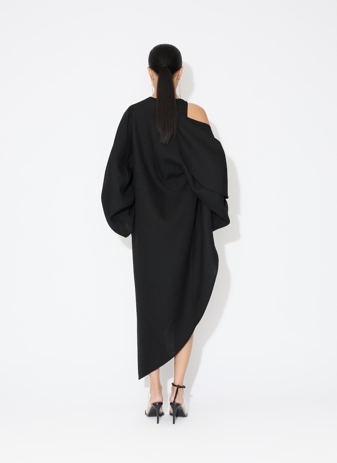 울 가자 랩 코트 ALAÏA  울 가자 랩 코트